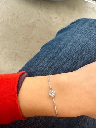 Pulsera Rosette Plata 925 Circonitas