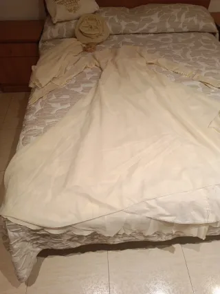 Vestido Novia Vintage Años 60 Beige