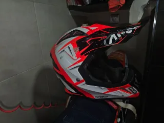 Casco Motocross Airoh aviator naranja