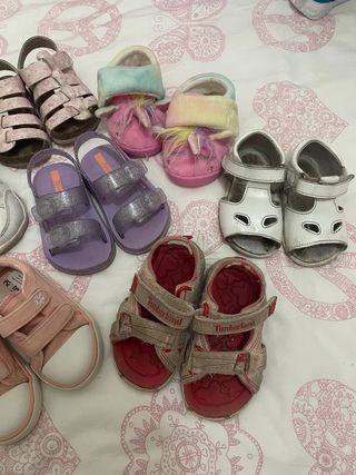 Lote Zapatos Niña Pink/White