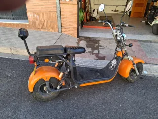 Moto Eléctrica Naranja Ciclomotor