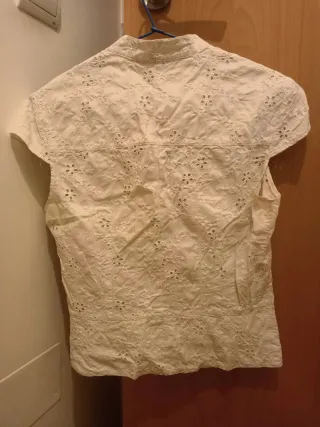 Blusa CAROLL blanca manga corta