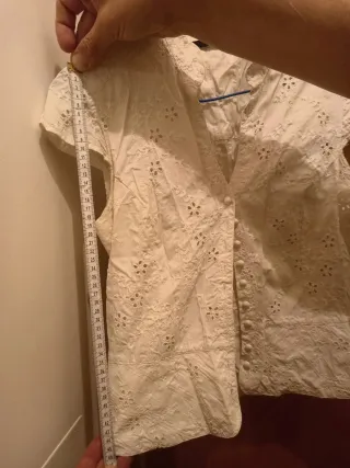 Blusa CAROLL blanca manga corta