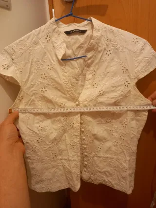 Blusa CAROLL blanca manga corta