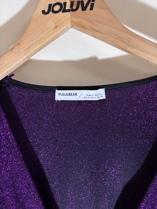 Vestido Morado Brillante Pull and Bear