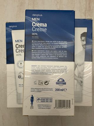 Crema Depilatoria Deliplus Hombre Piel Normal