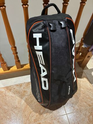 Raquetero Head Negro Naranja