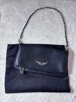Bolso Zadig & Voltaire Negro Cadena Plata