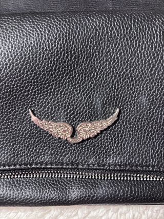 Bolso Zadig & Voltaire Negro Cadena Plata