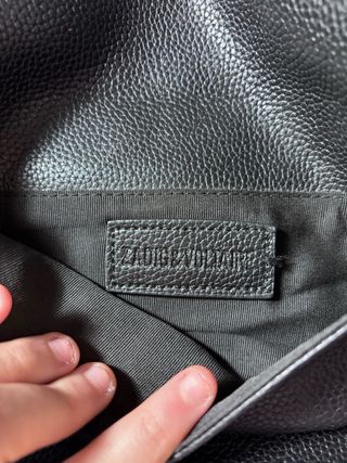 Bolso Zadig & Voltaire Negro Cadena Plata