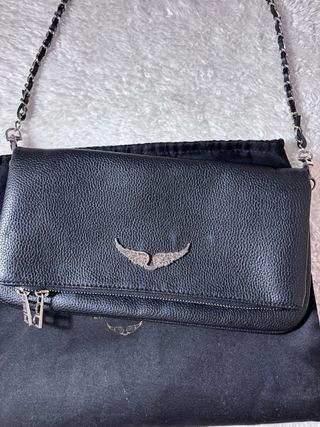 Bolso Zadig & Voltaire Negro Cadena Plata