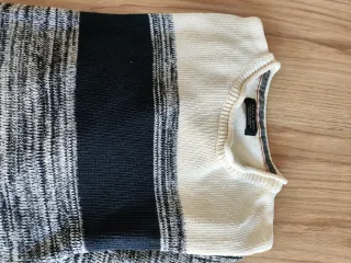 Jersey Zara chico rayas azul y blanco