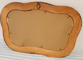 Quadretto Sacra Famiglia cornice legno vintage