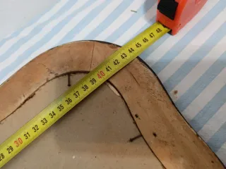 Quadretto Sacra Famiglia cornice legno vintage