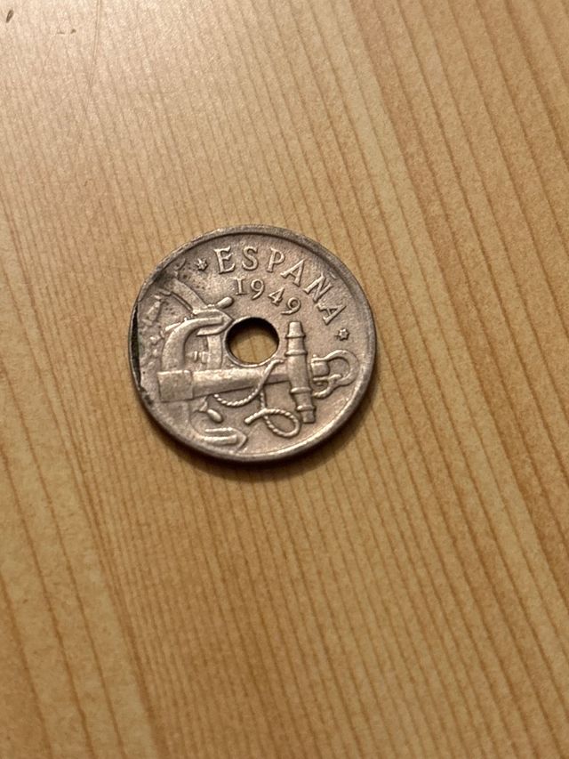 Moneda 50 Céntimos Peseta 1949 España