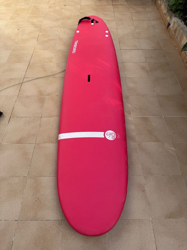 Tabla de surf rosa 8'6