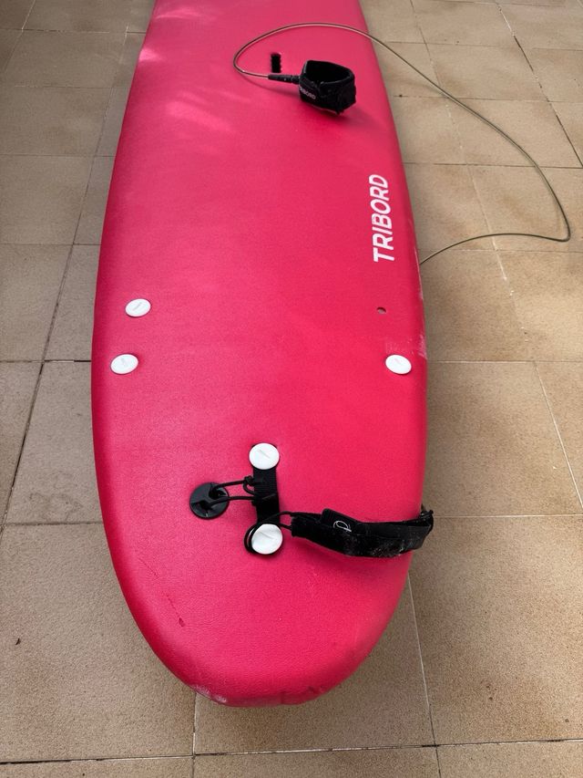 Tabla de surf rosa 8'6