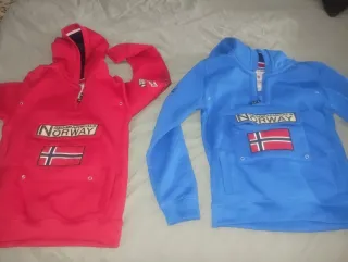 Geographical Norway Sudadera Roja y Azul