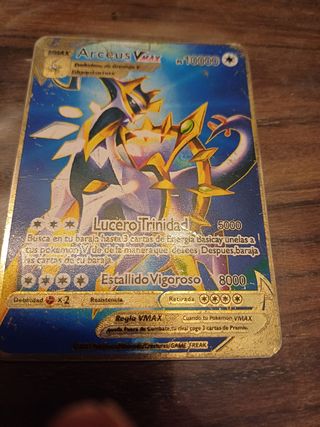 Carta Pokémon Arceus VMAX Metalizada
