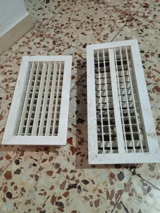 Rejillas de ventilación blancas