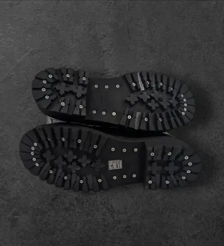 Vetements Stomp Leather Combat Boots