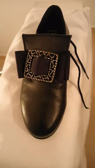 Zapatos Fallero Negros con Hebilla