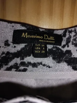Falda Massimo Dutti estampado