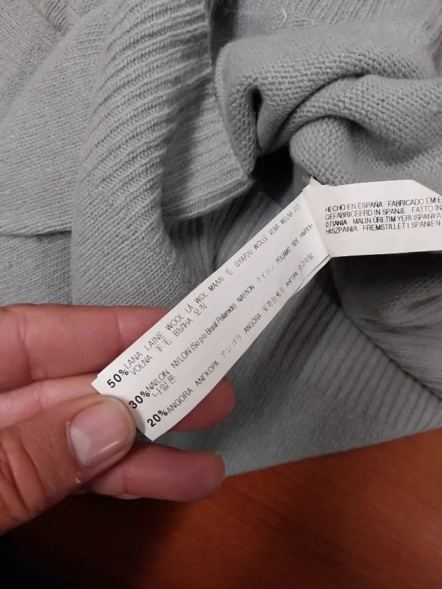 Jersey Zara mujer gris