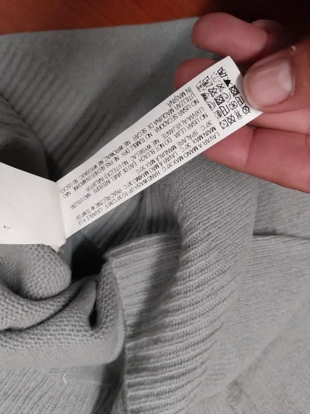 Jersey Zara mujer gris