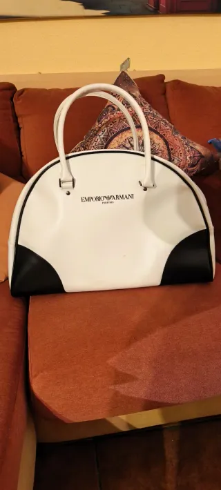 Bolsa Emporio Armani Blanca y Negra