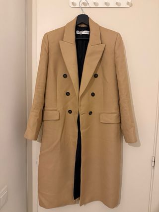 Abrigo largo Zara mujer talla M camel