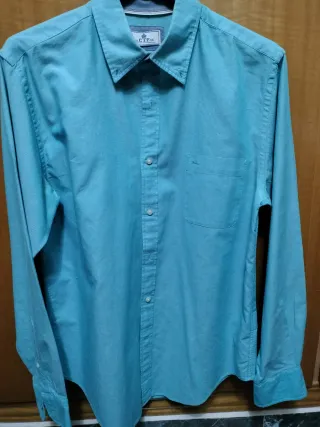 Camisa azul manga larga  Talla M