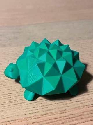 Figura Tortuga Geométrica Verde