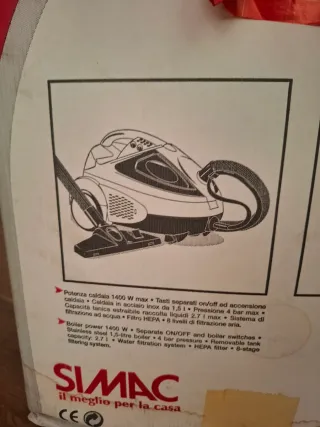 Triplosimac aspirapolvere,aspiraliquidi, vaporella