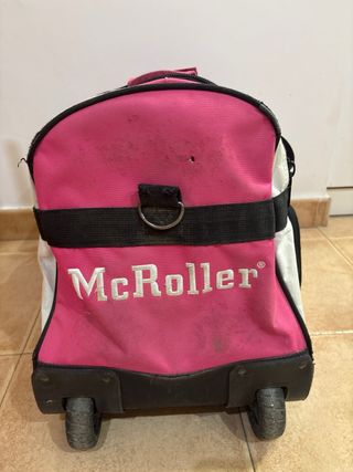 Bolsa de patinaje McRoller rosa con ruedas
