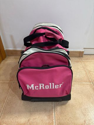 Bolsa de patinaje McRoller rosa con ruedas