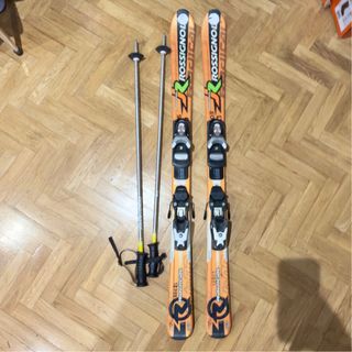 Esquís Rossignol 120 cm con bastones