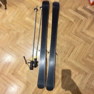 Esquís Rossignol 120 cm con bastones