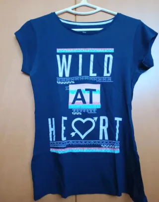 Camiseta azul marino mujer