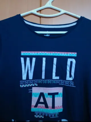 Camiseta azul marino mujer