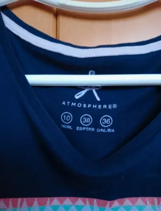 Camiseta azul marino mujer