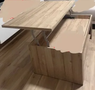 Tavolo da centro sollevabile in legno massello