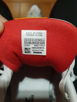 Zapatillas Reebok Blancas y Azules Talla 42