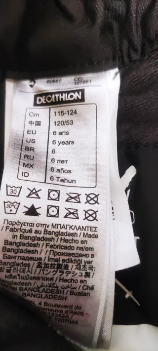 Pantalón de esquí para niño 6 años.