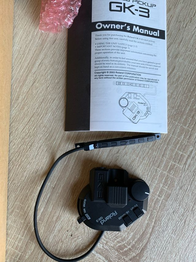 Roland GK-3 Pickup Manual