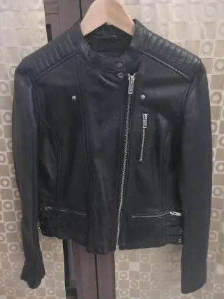 Giubbotto vera pelle Zara BASIC donna