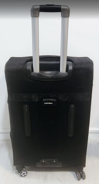 Maleta grande BAGCHERRY negra candado fuelle 4rued