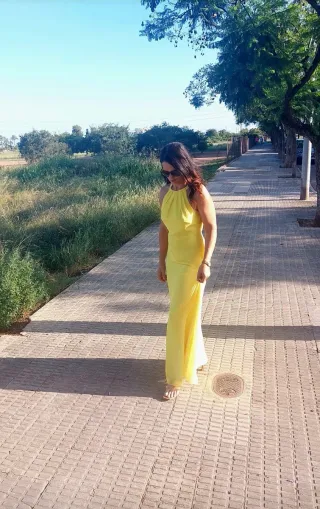 Vestido de fiesta amarillo