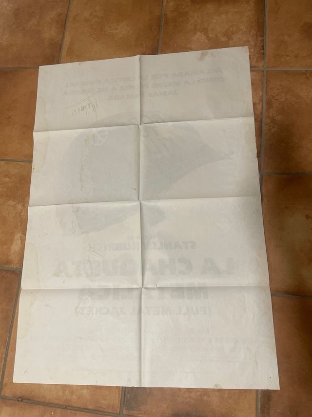 Póster Original Película La Chaqueta Metálica