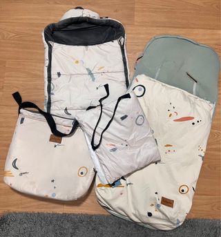 Funda capazo invierno y funda silla bebé